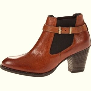 PAUL GREEN Orson Brown Leather Ankle Boots sz 7.5